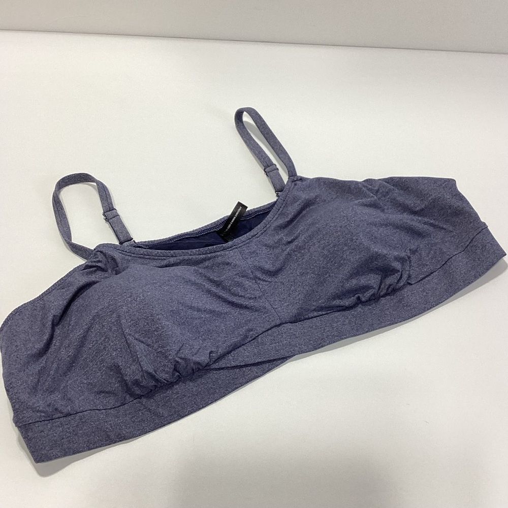 Torrid Curve Sports Bra Bralette 5X Heather Micro V-neck Bralette